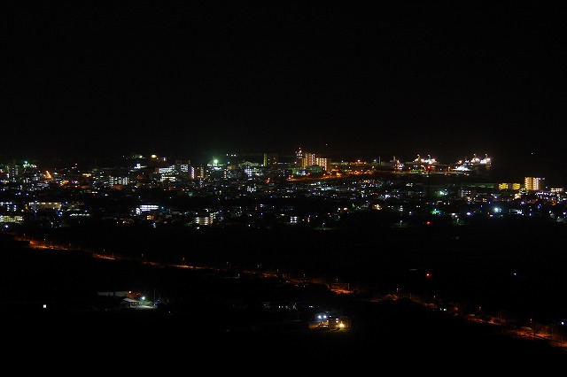 從展望台眺望石垣市區夜景