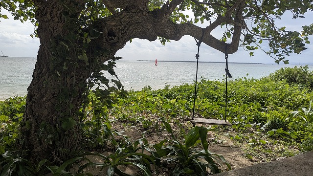 舟藏公園旁的鞦韆