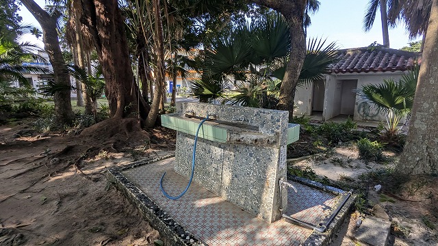 川平灣的洗腳處（水槽）