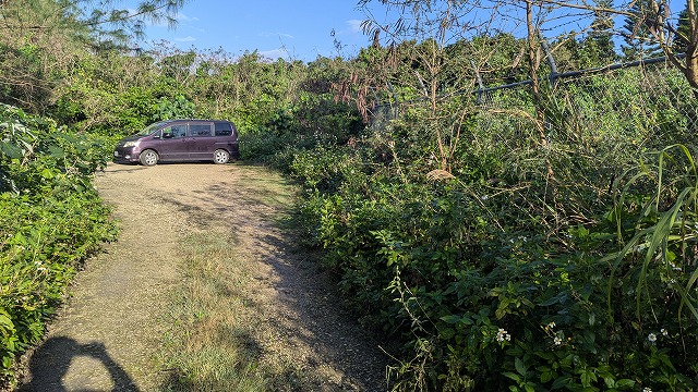 觀音海灘的停車空間