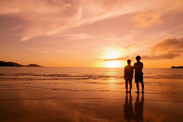 石垣島寧靜的夕陽