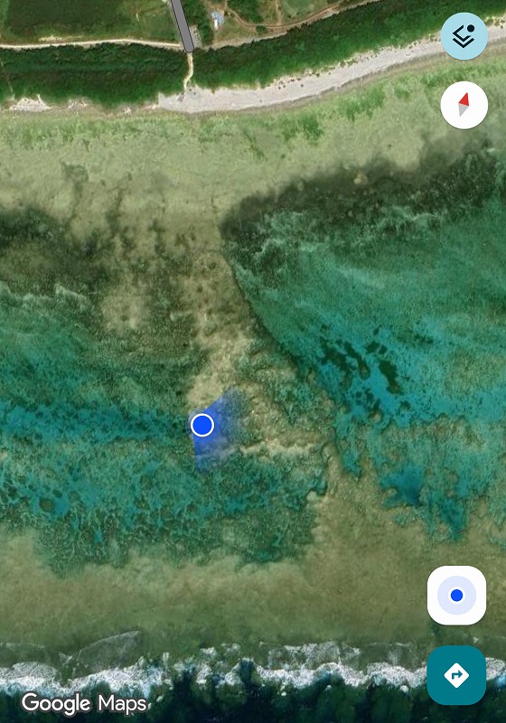 退潮時走到100公尺外海